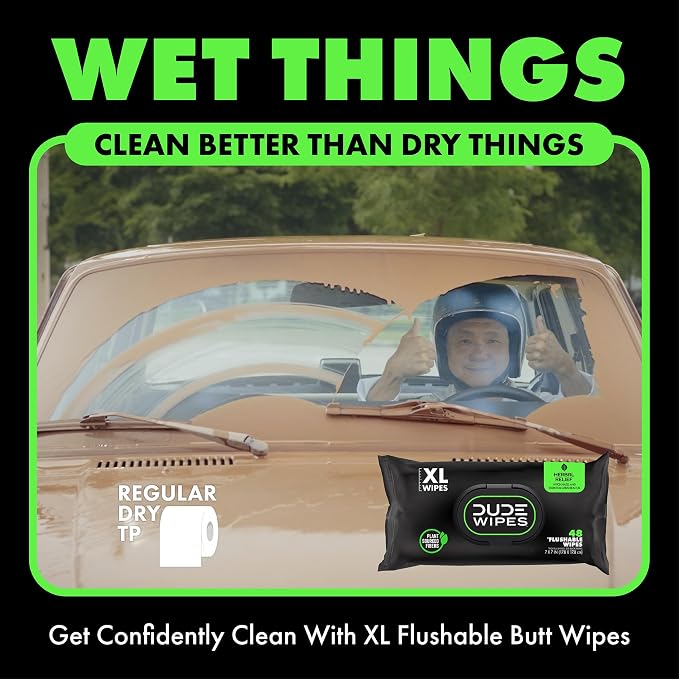 Dude Wipes - Flushable Wipes - 6 Pack - Image 5