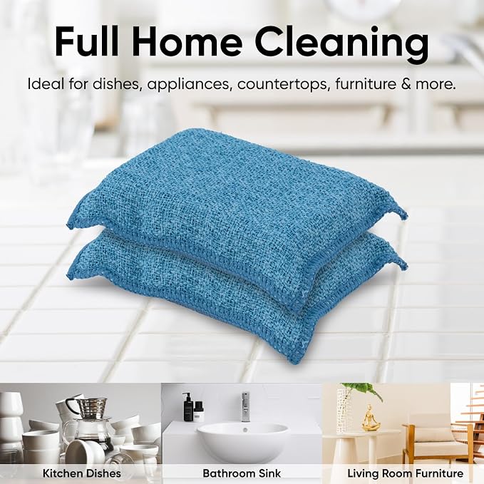 Miracle Microfiber Scrubbing Sponge, Pan and Dish Washing, Super Absorbent and - Image 6