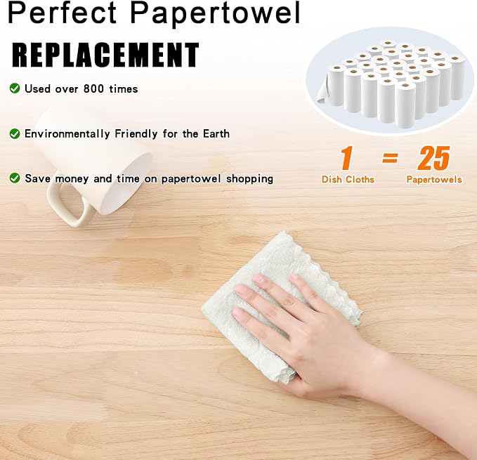 Homaxy 12 Pack Kitchen Dish Cloths, Super Soft and Absorbent Coral Velvet Dish - Image 8