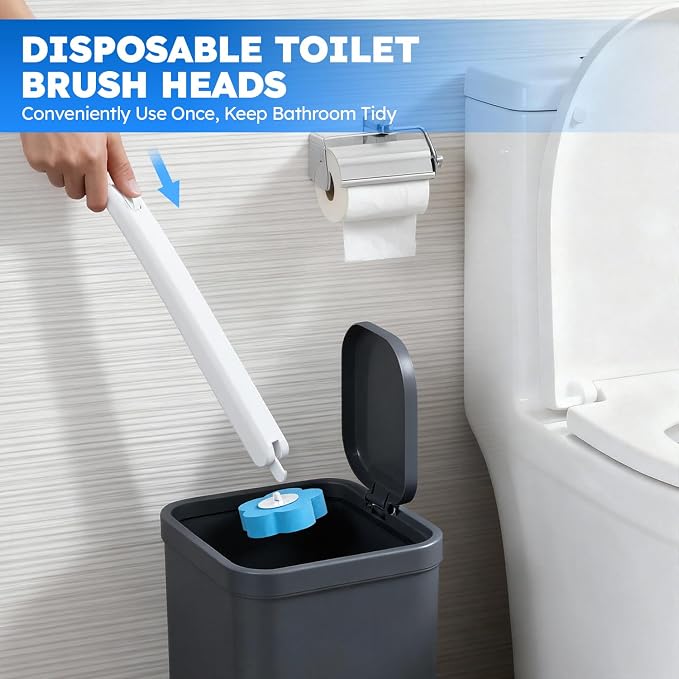 Disposable Toilet Brush 2 Pack- Toilet Bowl Cleaner, Toilet Bowl Brush - Image 6