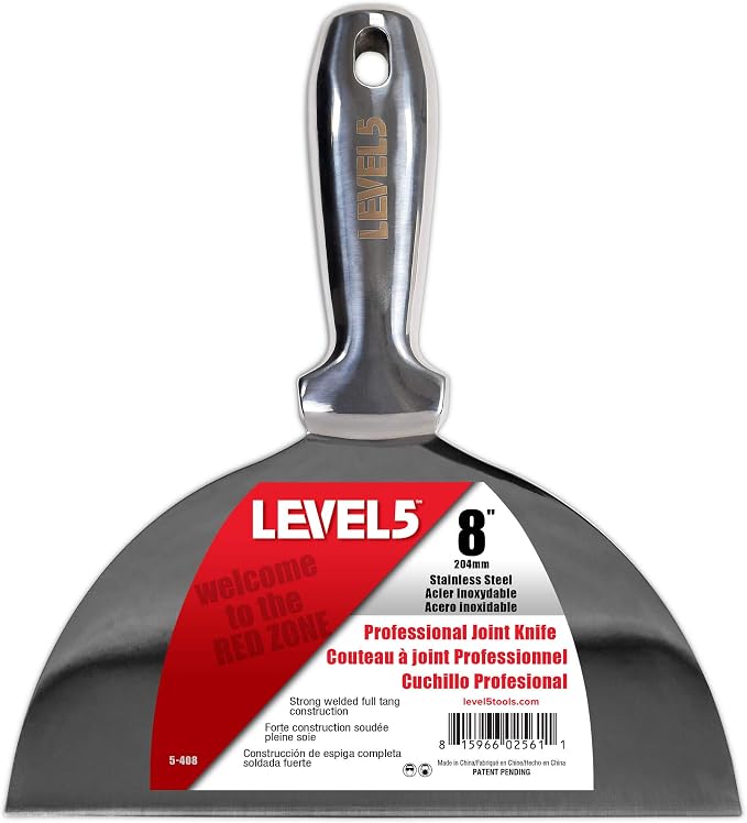 8" All Stainless Steel Joint Knife by LEVEL5Tools