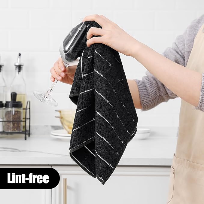 Homaxy Microfiber Kitchen Towels and Dishcloths Set, 20 Pack Soft and Absorbent - Image 4