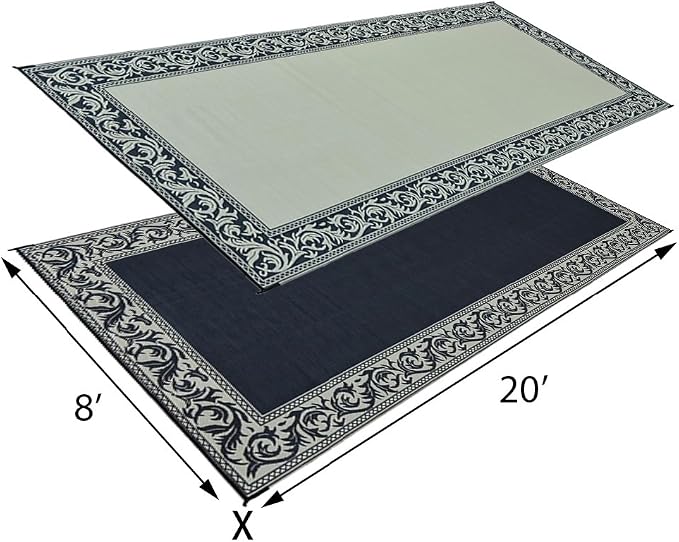 Stylish Camping Ming's Mark RC1 Stylish Camping Reversible Classical Patio Mat - Image 2