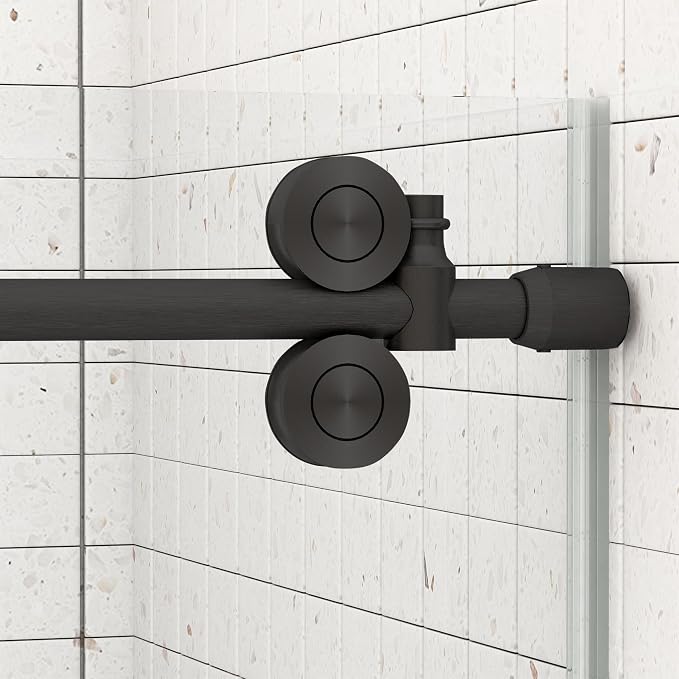 Sunrosa 60" W x 60" H Frameless Tub Shower Door, Sliding Tub Door - Image 2