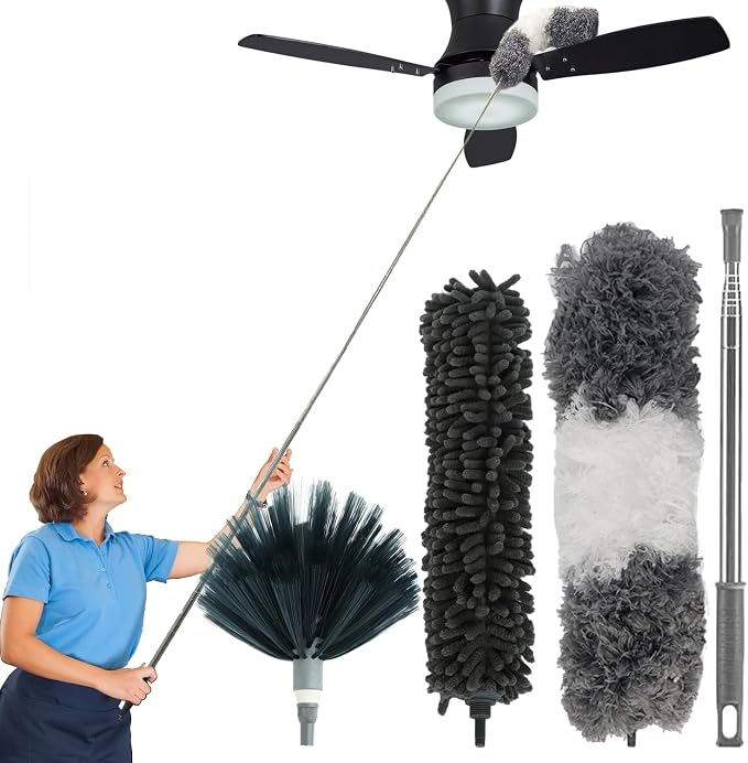 4 Pcs Microfiber Cobweb Duster by Bahtoiuy