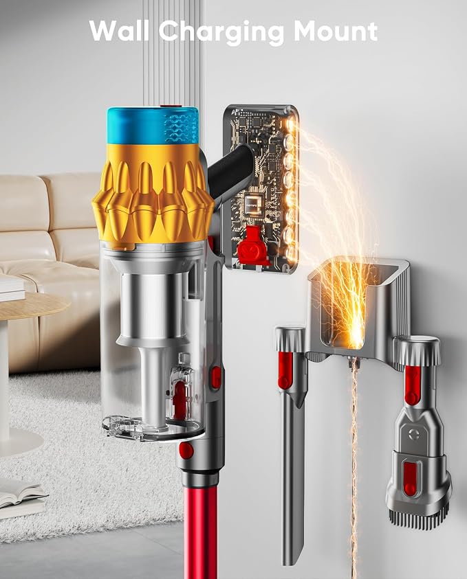 Cordless Vacuum Cleaner, 600W/50KPA, Max 70 Mins Runtime, Self-Standing Vacuum - Image 7