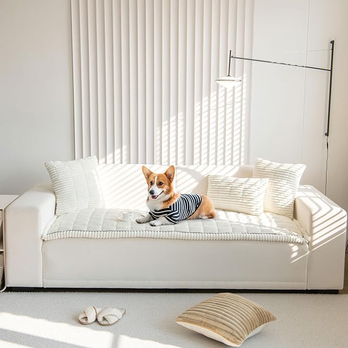 OTOB Couch Covers for Dogs Washable, Non Slip Plush Sofa Cover Kids Pet - Image 7