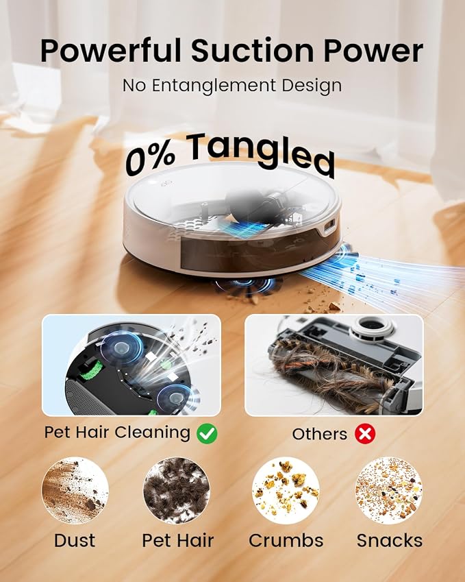 OKP Robot Vacuum and Mop Combo K5 Ultra Small Robotic Cleaner - Image 4