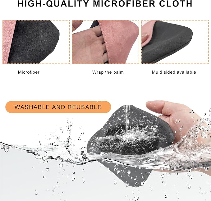 Car Screen Cleaner, Square Microfiber Cloth Non-Scratch Auto Touchscreen - Image 3