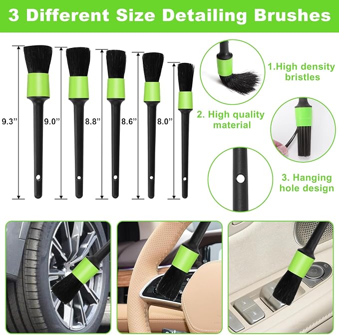 Viewsun Green Windshield Cleaner Tool, Detailing Kit Interior Cleaner, Car - Image 4