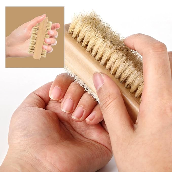 Wooden Nail Cleaning Brush, for Scrubber Hand Fingernails and Toenail As Well - Image 8