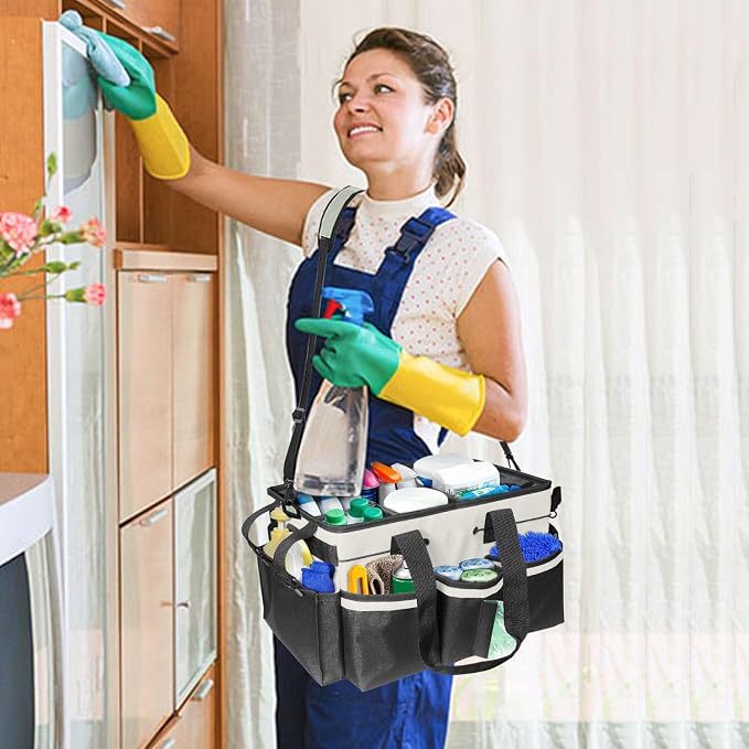 Cleaning Bags for Housekeepers, Large Cleaning Supplies Organizer - Image 2
