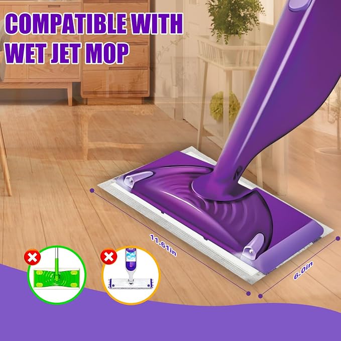50 Pack Wet Jet Pads Compatible - Image 3