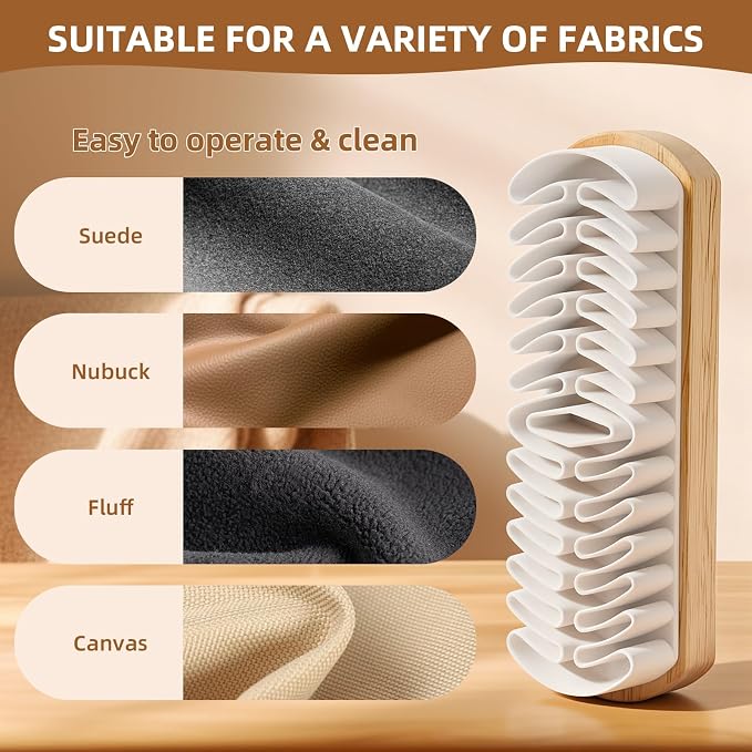 Suede Cleaner Brush 2 Pack, Gentle Daily Care Brush - Image 4