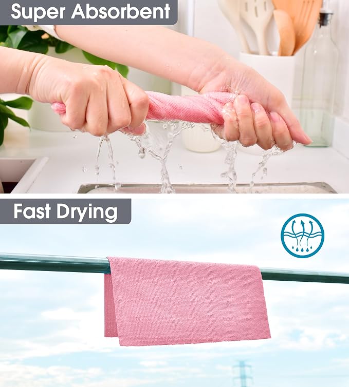 KitchLife Microfiber Cleaning Cloth Roll, 100 Pack - Image 7