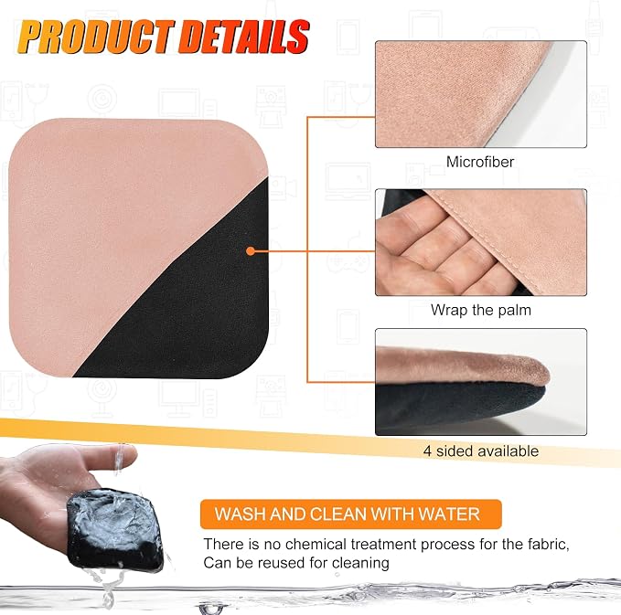SuperKaKa Pink Car Screen Cleaner- Vehicle Touchscreen Microfiber Cleaning Cloth - Image 4