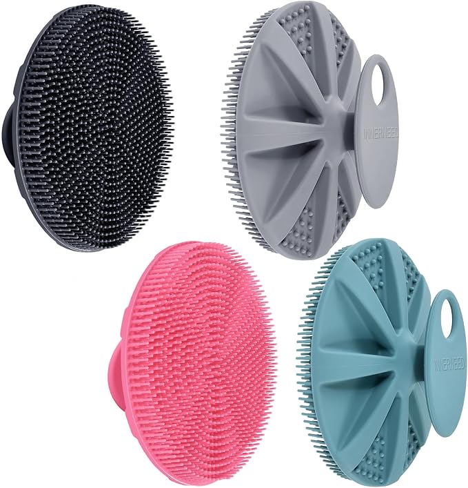 INNERNEED Food-Grade Soft Silicone Body Scrubber Shower Brush Handheld - Image 2