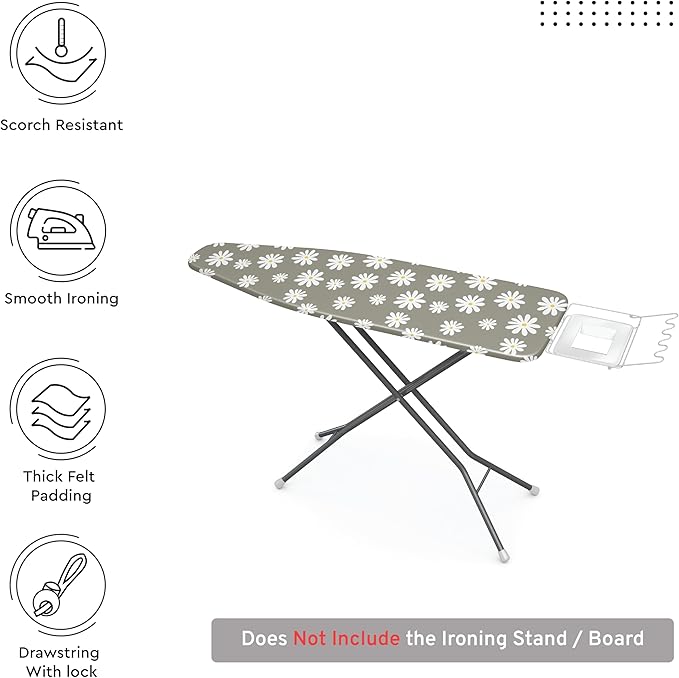 Encasa XO Ironing Board Cover and Pad 54"x15" - Image 3