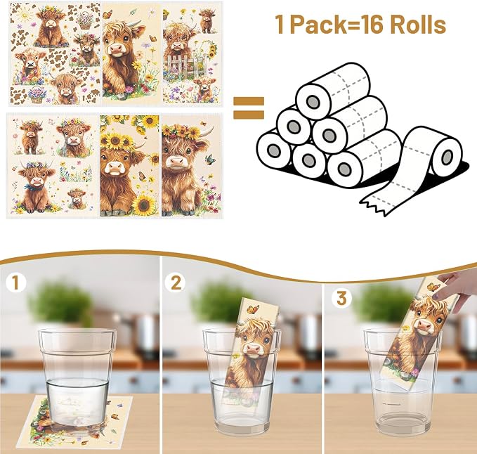 Swedish Dishcloths for Kitchen, Reusable Washable Absorbent Dish Towel for Home - Image 3