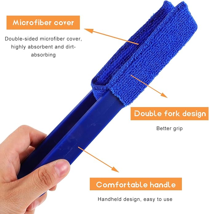 2 PCS Car Blinds Duster, Window Blind Cleaner Duster Brush - Image 3