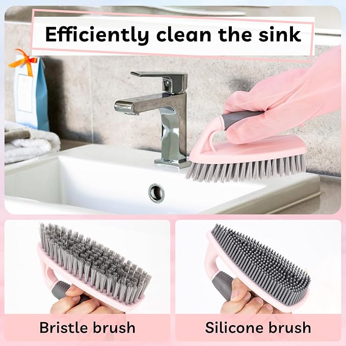 Toilet Brush, 2 Pack Toilet Scrubber Brush and Holder Set Bathroom Accessories - Image 3