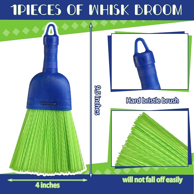 Domensi 1 Pcs Whisk Broom Poly Fiber Handheld Brush Hand Brush Outdoor Car Broom - Image 2