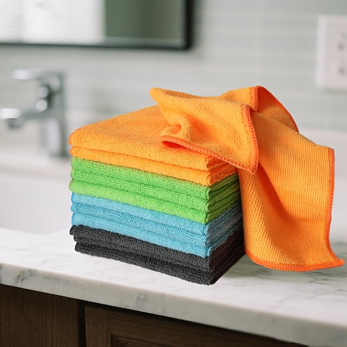 12 Pack Microfiber Cleaning Cloth 11.8x11.8inch - Image 3