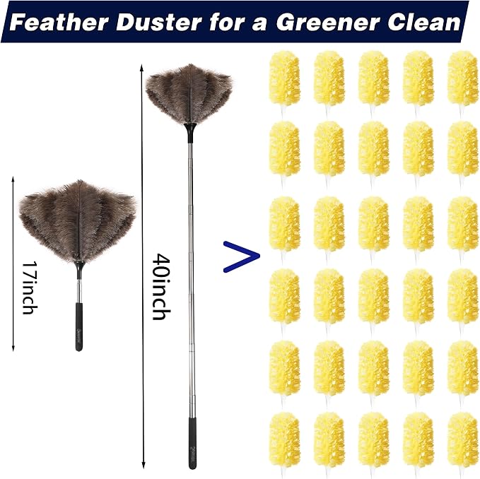 Soarer Extendable Ostrich Feather Duster - Image 4