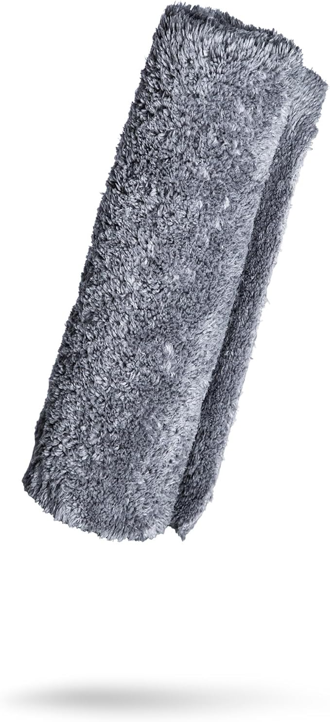 Adam's Borderless Grey Microfiber Towel by AdamsPolishes