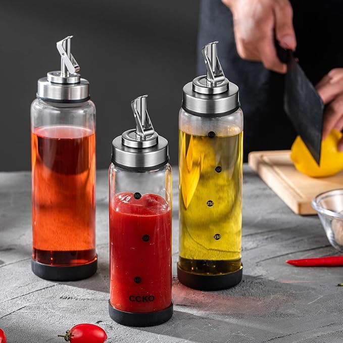 Glass Olive Oil Dispenser Bottle Shatterproof and Leakproof - Image 8