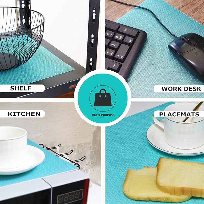 8Pcs Refrigerator Liners, Washable Fridge Liner Mats Covers Pads - Image 5