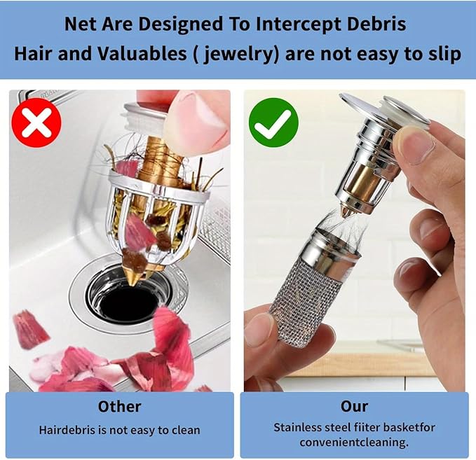 Bathroom Sink Stopper Hair Catcher - Image 5