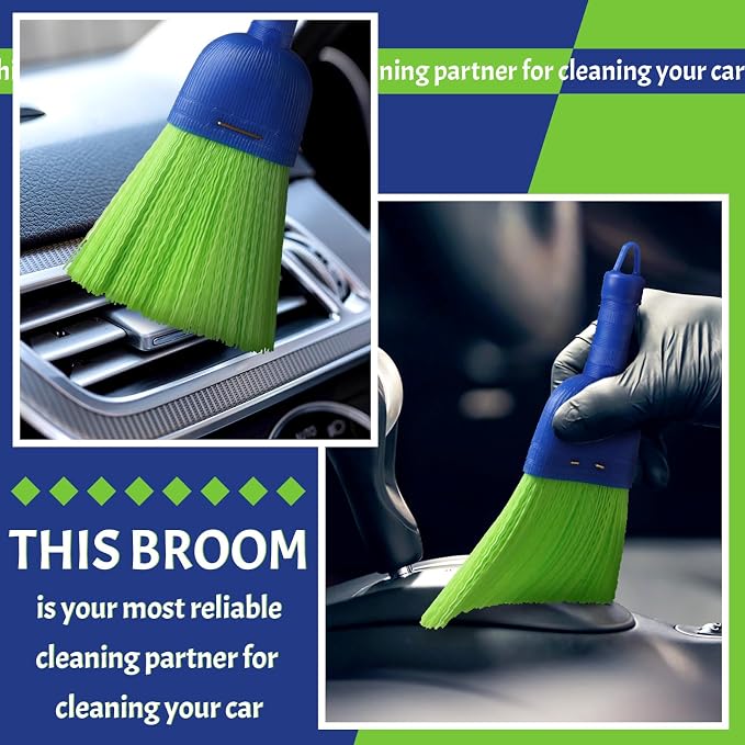 Domensi 1 Pcs Whisk Broom Poly Fiber Handheld Brush Hand Brush Outdoor Car Broom - Image 6