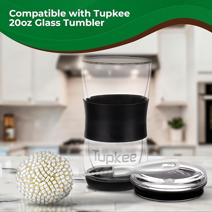 Tupkee Wine Glass Cleaning Brush – Soft Non-Scratch Foam Bristles – Goblet & - Image 6