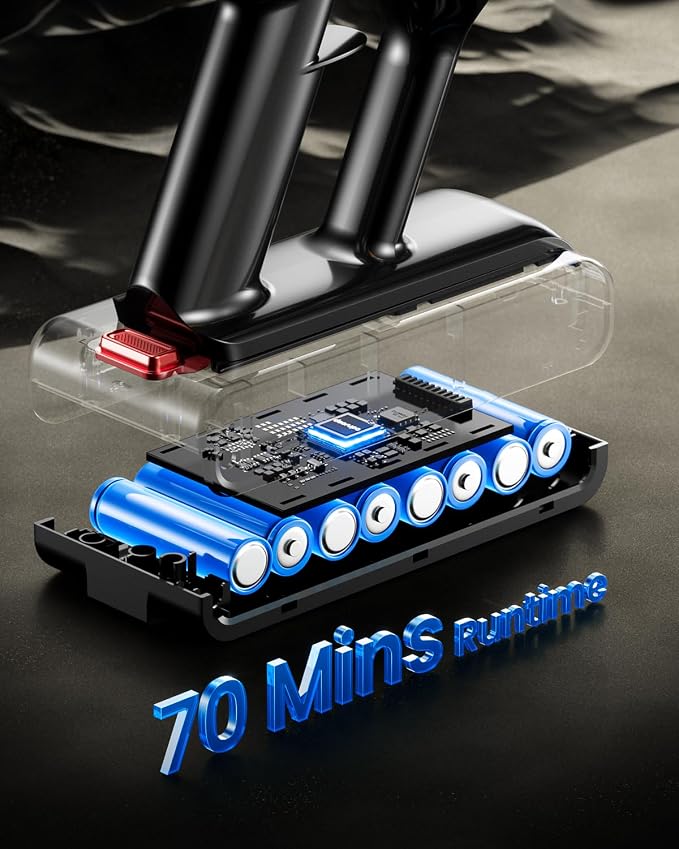 Cordless Vacuum Cleaner, 580W 48KPA 70Mins Vacuum Cleaners - Image 3