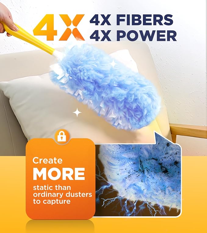 Heavy Duty Duster Refills for Swiffer Duster, Unscented Disposable Dusters for - Image 3