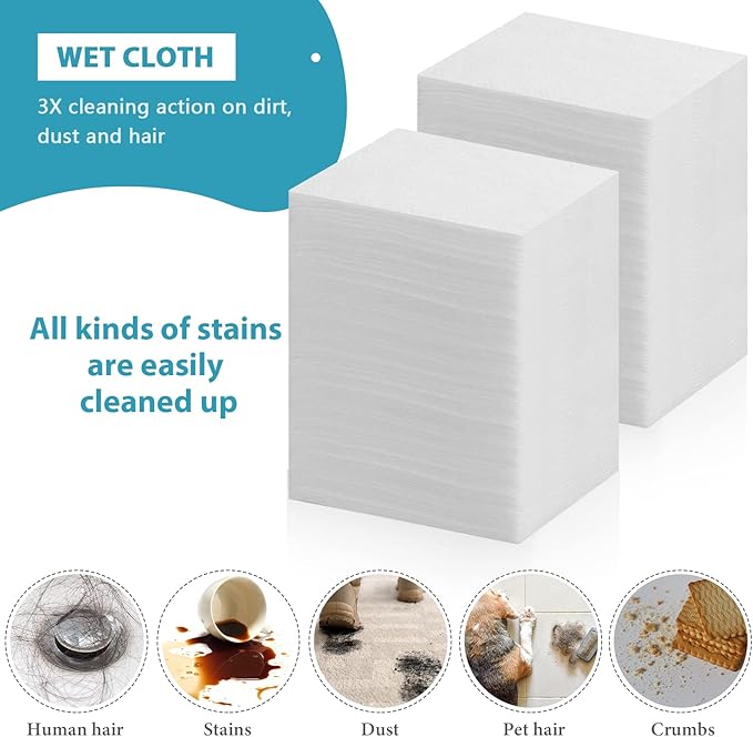Wet Mop Pads Refills for Floor Cleaning Sweeper Wet Refills Disposable Moist - Image 4