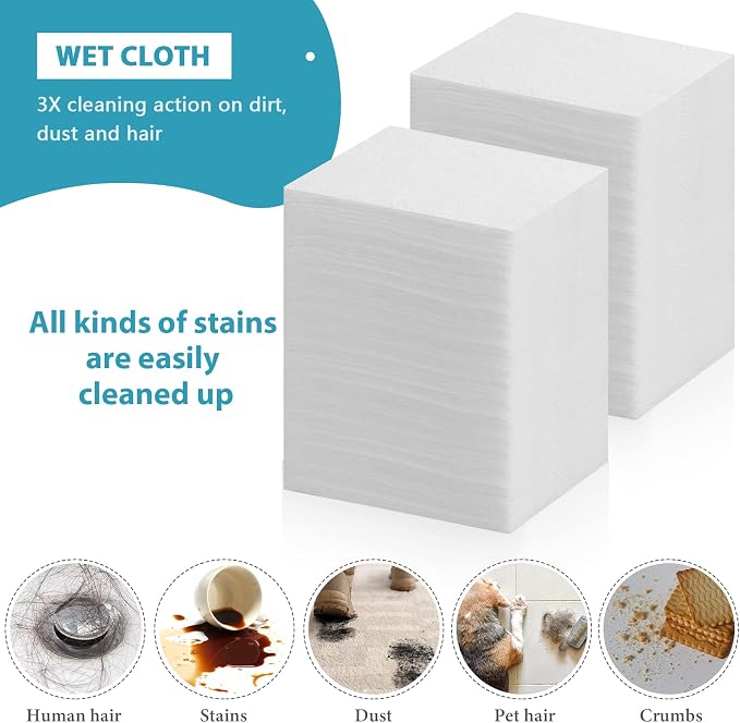 Wet Mop Pads Refills for Floor Cleaning Sweeper Wet Refills Disposable Moist - Image 4