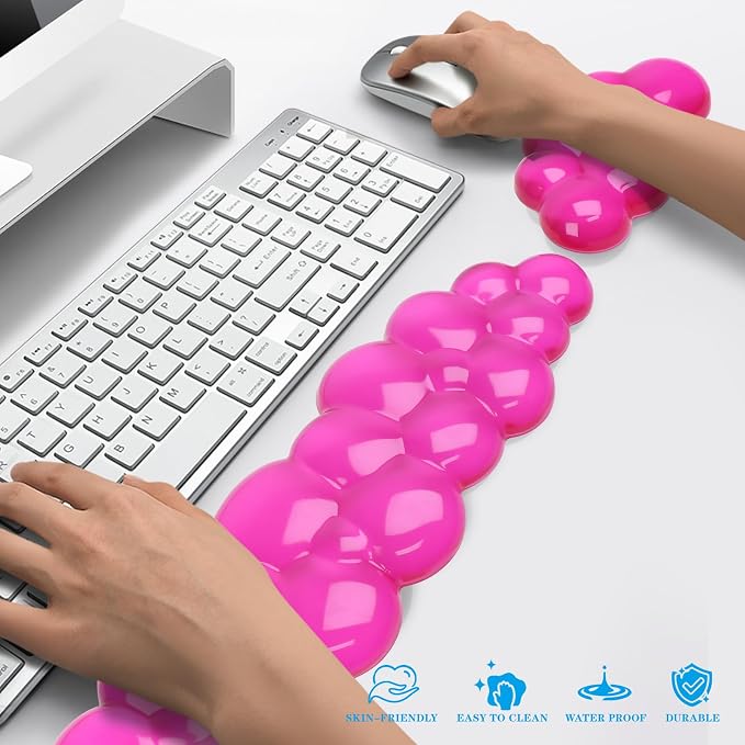 Gel Cloud Keyboard and Mouse Wrist Rest, Cute Wrist Support and Arm Support - Image 6