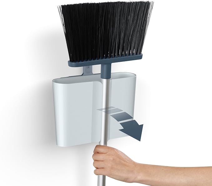 Joseph Joseph CleanStore Wall-Mounted Adjustable Long Handle Broom Sweeper - Image 4