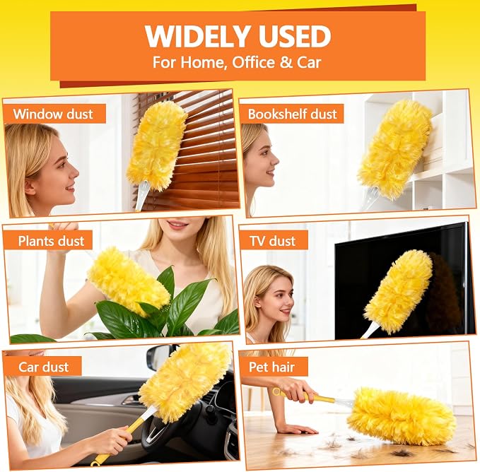 Heavy Duty Duster Refills for Swiffer Duster | 360° Unscented Disposable - Image 6