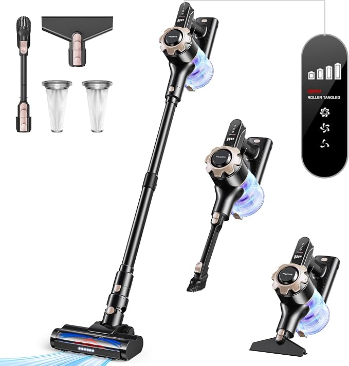 Cordless Vacuum Cleaner, 8-in-1 Lightweight Stick Vacuum by TrucozieHome