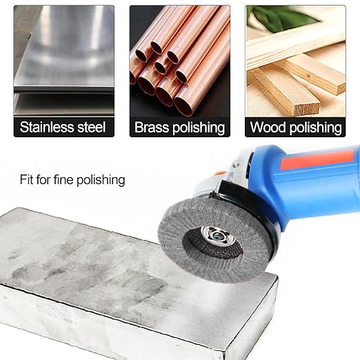 10Pcs 4.5" x 7/8" Nylon Fiber Flap Discs Angle Grinder Polishing Grinding Wheel - Image 4