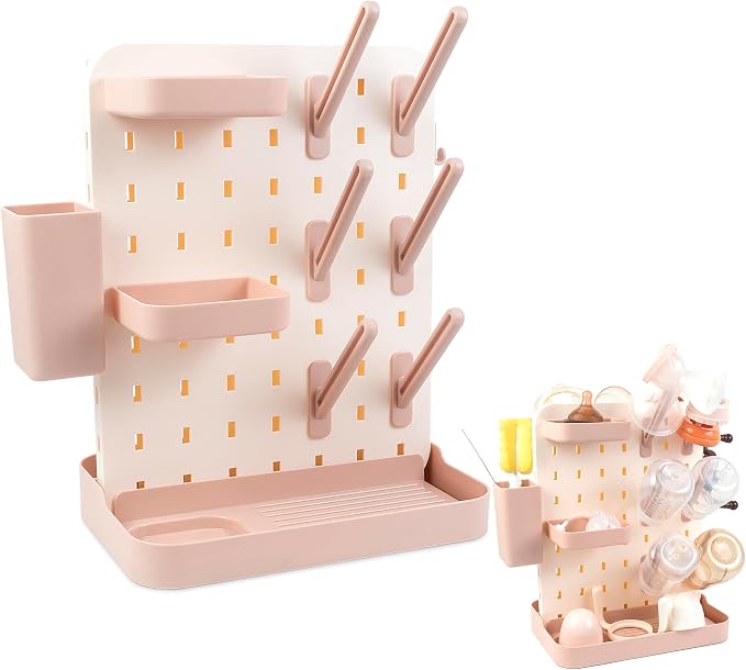 Baby Bottle Drying Rack Space Saving Countertop Vertical Rack - Image 2