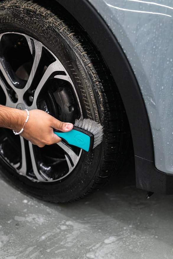 Detail Factory - ProGrip Tire Brush - Ergonomic ProGrip Handle, Stiff Synthetic - Image 6