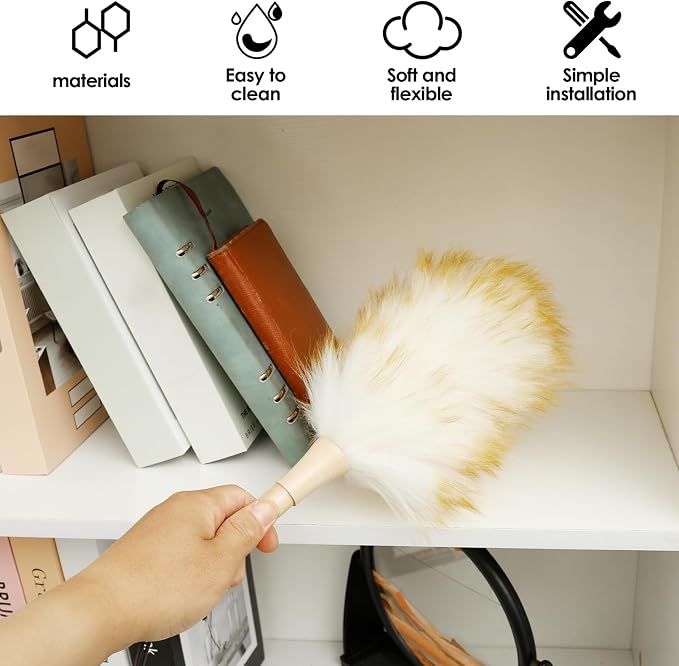 2Pcs Sofa Cleaning Lambswool Duster, Feather Duster - Image 4