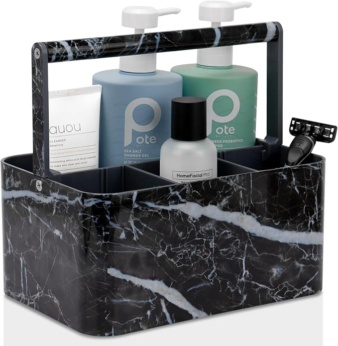 Plastic Shower Caddy Dorm: Portable Bathroom Caddy Organizer by MakesYourHomeMoreOrganized