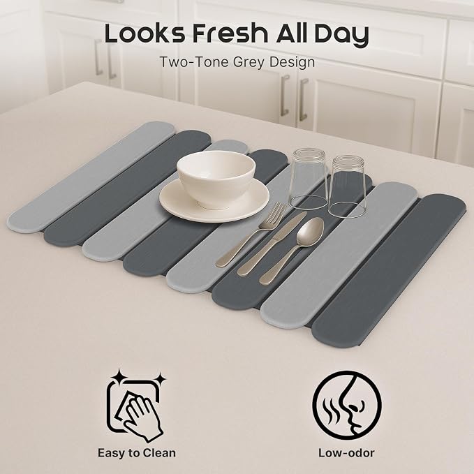ArtyCozy Large Stone Dish Drying Mats - Image 5