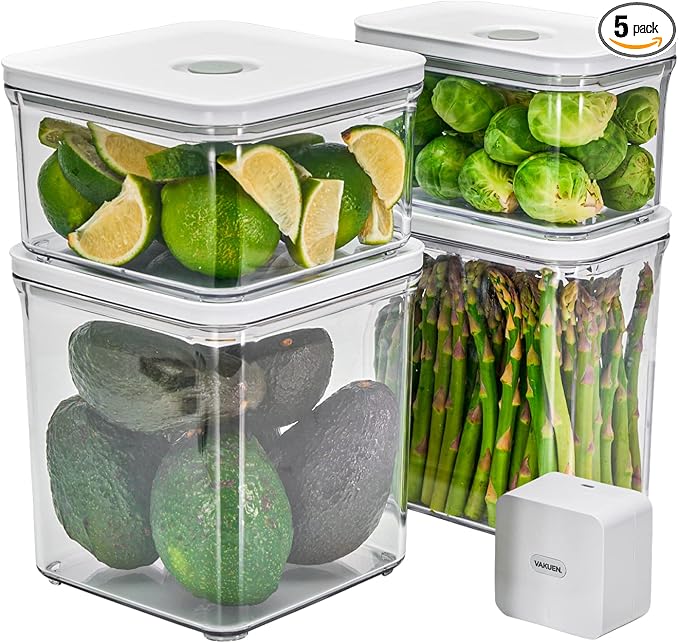 VAKUEN Premium Airtight Food Storage Containers & Vacuum Sealer Machine Starter by Vakuen