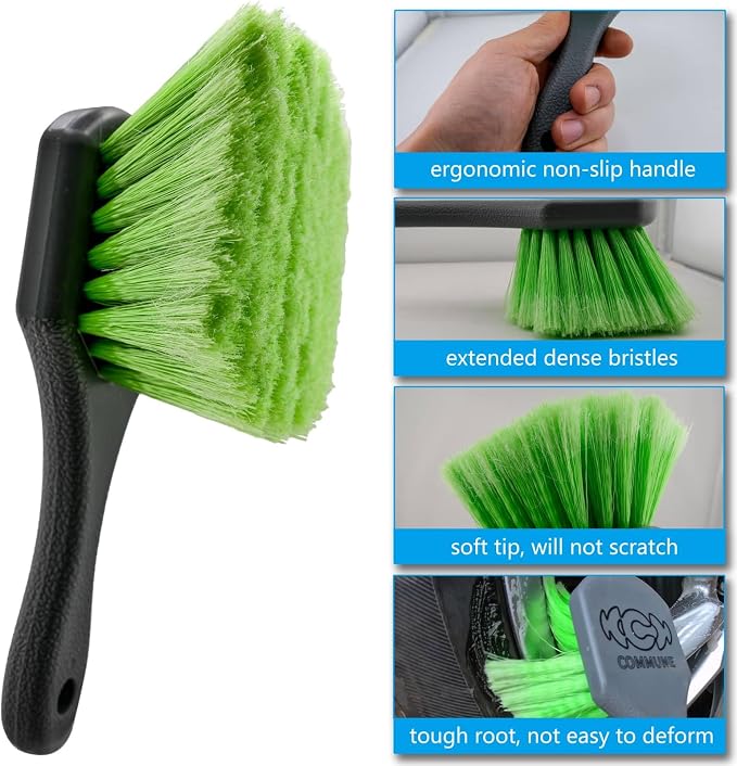 Wheel & Tire Brush Set for Car Rim Easy Dirt Removal Bristles - Image 2